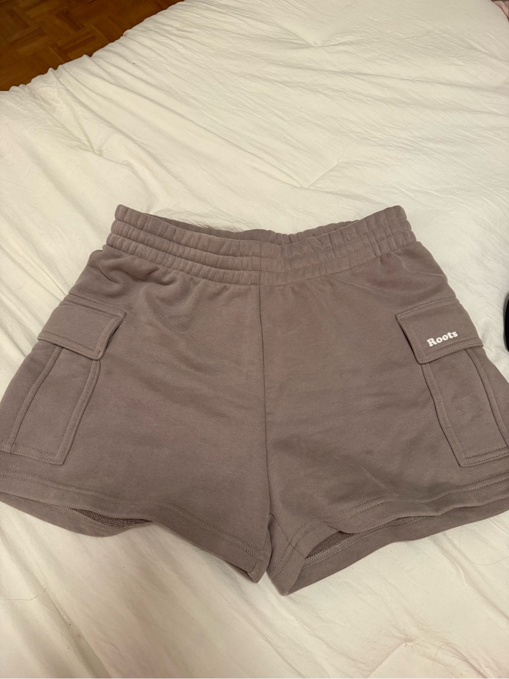 Roots Women's Cargo Shorts — Mauve Taupe